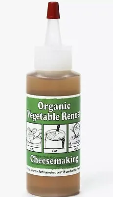 Organic Liquid Vegetable Rennet New Gluten Free Non-GMO Mozzarella Cheese Making • $18.69