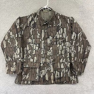 Vintage Trebark Shirt Mens L Camouflage Long Sleeve Pocket 90s Button Up Hunting • $31.95