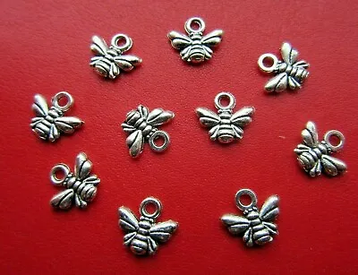 £1.75 • Buy Bee Charms Silver Tibetan Jewellery Making Bumble Bee X 10 Pcs