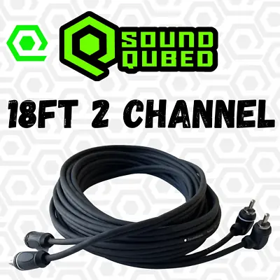 SoundQubed Twisted OFC 18ft 2-Channel RCA Car Audio Installation • $13.95