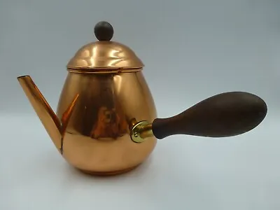 Vintage TAGUS Copper Espresso Pot Coffee Wood Handle • $17.99