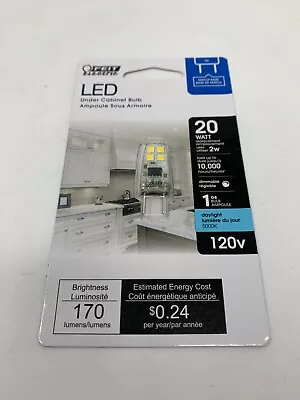 1 Pack Of FEIT Electric G8 LED Bulb 10000 Hours  20 Watt Equivalence • $8.60