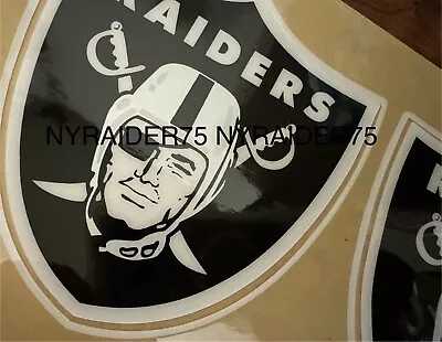 Oakland Raiders Custom Throwback 70's Football Helmet Decals Full Size 20 Mil 3M • $33.50