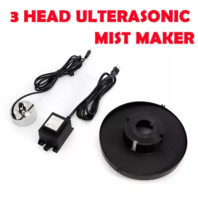 3Head Ultrasonic Mist Maker Fogger Fog Water Pond Air Humidifier Machine 900ml/H • $48.45