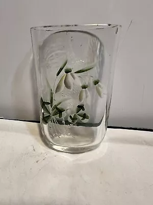 Antique & Clear Glass Vase - Mont Joye Moser Czech ? • $38