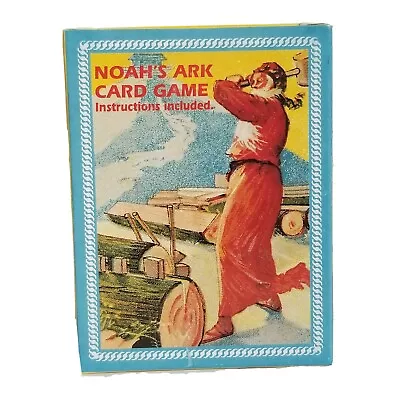 Noah's Ark Card Game Shackman 1890 Victorian Animal Images Bible Go Fish Vintage • $9