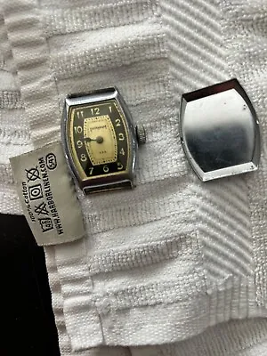 Vintage Ingraham Art Deco Watch Black Dial • $59.95