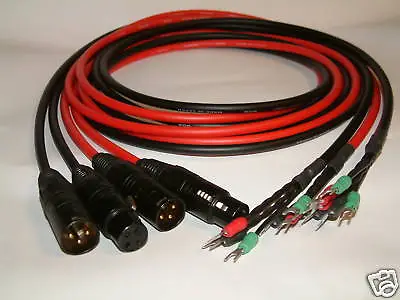 Adaptor Cables 6' Lugs To XLR For UREI LA2A LA3A 1176 • $84.99