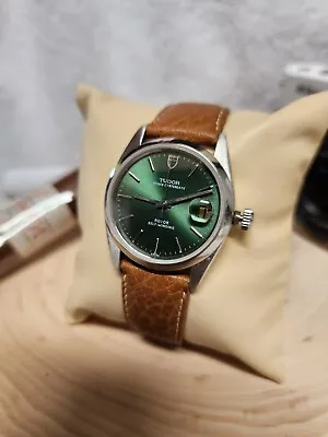 TUDOR Prince Date Green 34mm Men's Pre-owned Watch - 74000 • $1750