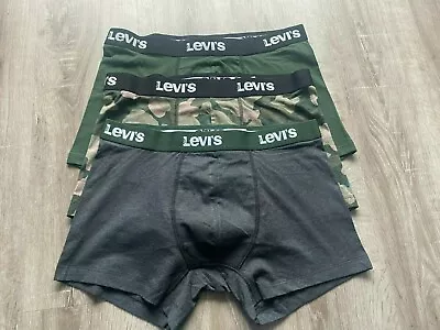 £19.99 • Buy BNWT Mens Levi's SMALL Boxer Shorts / Trunks / Brief  £34 RRP 3 Pack CAMO Levi