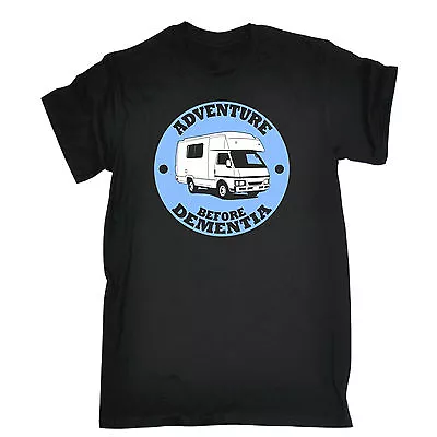 Adventure Before Dementia Caravan T-SHIRT Camping Camper Funny Gift Birthday • £14.95