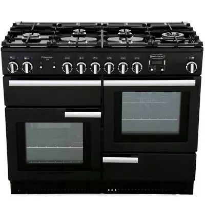 Rangemaster Professional Plus PROP110DFFGB/C Black / Chrome 110cm Dual Fuel R... • £2199