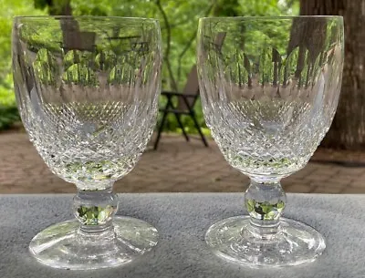 $89.95 • Buy Set Of TWO Waterford Crystal Colleen Water Goblets