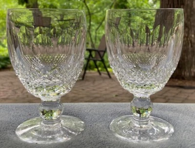 $89.95 • Buy Set Of TWO Waterford Crystal Colleen Water Goblets