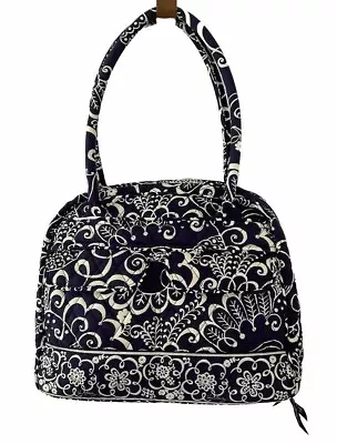 Vera Bradley Twirly Bird Navy Bowler Purse - Retired - Excellent Condition  • $32.95