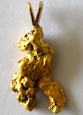 $999 • Buy California 18K-21K Solid Gold Large Nugget Pendant 10.66 Grams