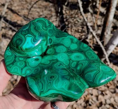 Congo Malachite Freeform Polished Malachite Display Specimen😍 3lbs 4.2oz  • $390