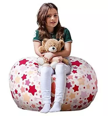 Wekapo Stuffed Animal Storage Bean Bag Chair Cover For Kids | Stuffable Zipper • $44.49