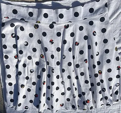 Disney Loungefly Stitch Shoppe Mickey Minnie Polka Dot Skirt 3XL Pockets • $48