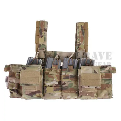 Emerson Tactical Chest Rig Assault Combat Quick Release W/ Magazine Pouches Camo • $82.95