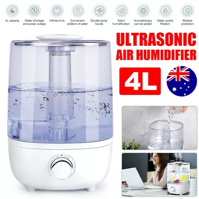 4L Essential Oil Humidifier Ultrasonic Air Diffuser Aroma Aromatherapy Purifier • $40.95