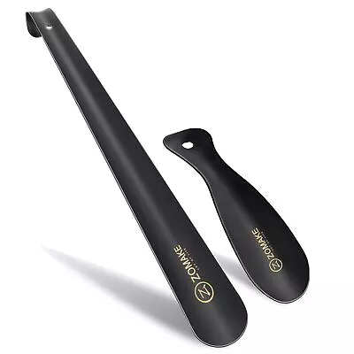 ZOMAKE Metal Shoe Horn 2Pcs - 16.5 Inch Shoehorn Long Handled For Seniors Men • $11.68