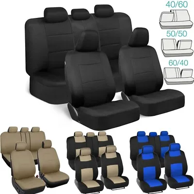 2/5/7 Seats Auto Seat Covers For Car Truck SUV Van Front Rear Full Set Universal • $25.64
