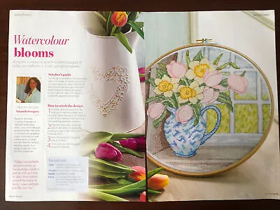 Spring Daffodill & Tulip Vase Cross Stitch Chart **from A Magazine** • £1.60