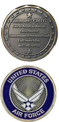 U.S. Air Force / Airman's Creed - Challenge Coin 2986 • $16.99