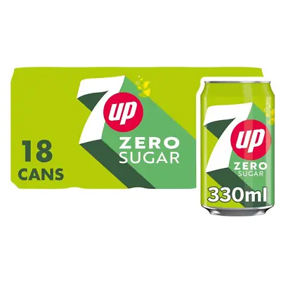 7Up Sugar Free 330ml Cans (Pack Of 18) + Free Fast Delivery • £17.20