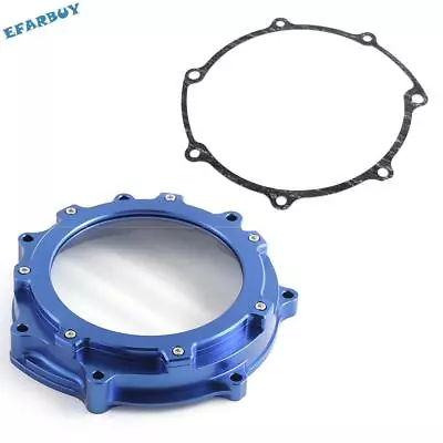 Aluminum Billet Blue Clear Clutch Cover With Gasket For Yamaha YFZ450R SE 06-23 • $109.89