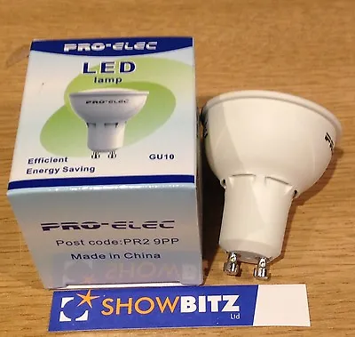 £7.99 • Buy GU10 LED Reflector Lamp Dimmer-able 5W Cool White 4000k 230V Pro-Elec