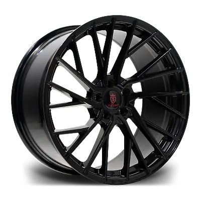 20  Stuttgart SF15 Alloy Wheels Black 5x120 Fits VW Transporter T5 T6 • $1421.16