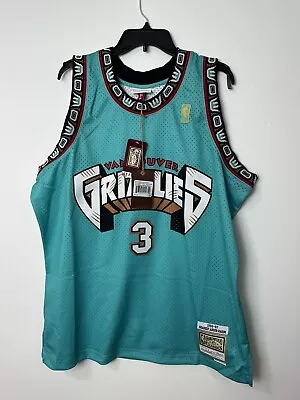 Mitchell Ness Vancouver Grizzlies Mike Bibby Fadeaway Jersey HWC NBA Size XL NWT • $64.98