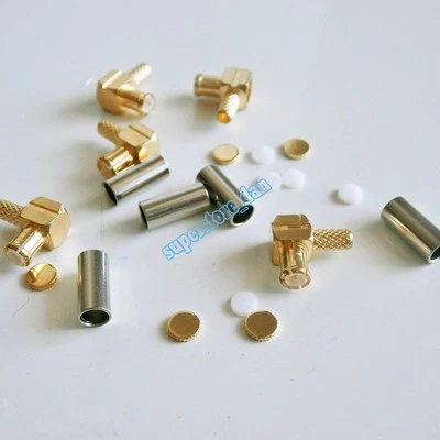 $4.74 • Buy 10X MCX Male Plug Right Angle 90° Crimp RG174 RG316 LMR100 Cable RF Connector