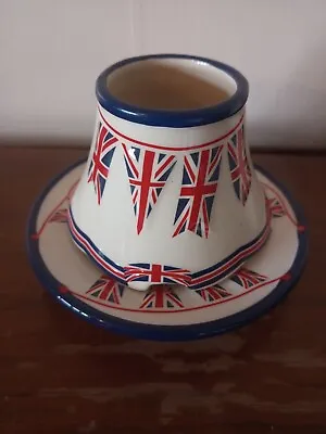 Yankee Candle Union Jack Large Shade / Topper & Plate 4x 6 Inches  • £19.99
