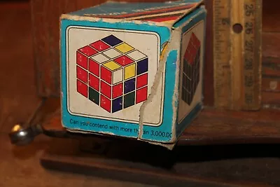 Vintage KO Rubik's Cube Wonderful Puzzler In Torn Box AS IS • $4
