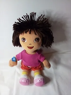 TY Beanie Dora The Explorer Sitting Doll Polyester Fiber Plastic Beads Plush Toy • $10.20