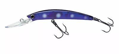 Yo-Zuri Crystal Minnow Deep Diver Walleye Floating Lure 5 1/4  Midnight • £19.37