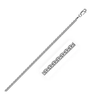 2.4mm 14k White Gold Round Box Chain • $588.99