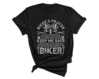 Biker's Prayer Retro Vintage Motorcycle Biker Motorcycling T-Shirt • $15.99