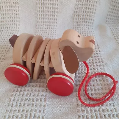 £6 • Buy Wooden Click Clack Dog Pull A Long Toy