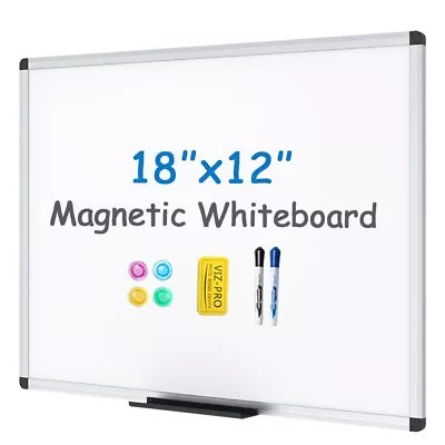 VIZ-Magnetic Whiteboard/Dry Erase Board 18 X 12 Inches Includes 1 Eraser & 2 ... • $24.79