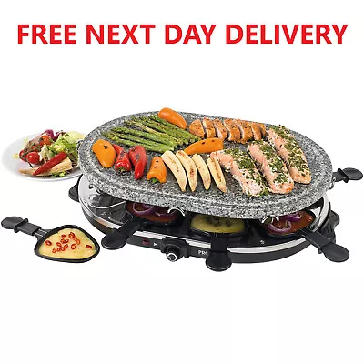 Progress Indoor Raclette Grill Electric Includes 8 Grill Pans & Spatulas 1200 W • £45.99