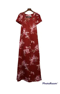 Vintage 1970s Hilo Hattie Maxi House Dress Mumu • $84.99