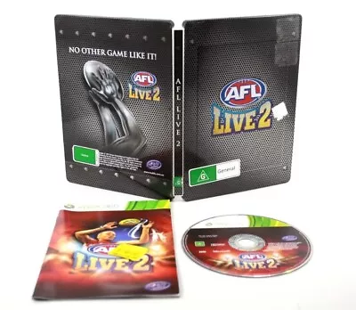 AFL Live 2 Limited Collectors Edition SteelBook - Xbox 360 Complete With Manual • $28.80