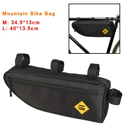 Mountain Bike Bag Battery Hanging Large Storage Triangle Tube Frame Pack Pouch • $17.04