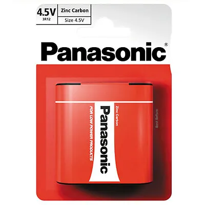 £4.95 • Buy Panasonic 4.5V Battery LANTERN Battery 3R12, MN1203, 3LR12