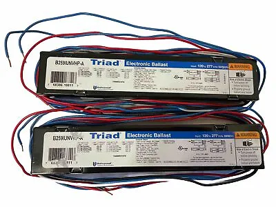 Triad  #b259iunvhp-a  Lot Of 2 Electronic Ballasts (input: 120-277v) M150 New • $40