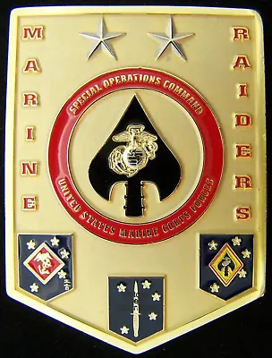 Marine Special Operations Command MARSOC Raiders Commander Challenge Coin • $50